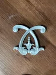 Floral Wainscoting Corner Flower (59x112x14mm) - 3