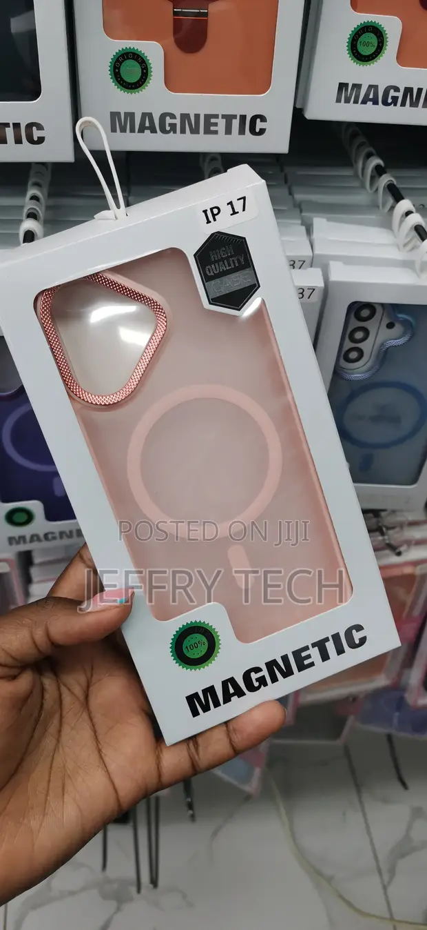 Kesi ya iPhone 17 ya Rose Gold yenye Sumaku - 1