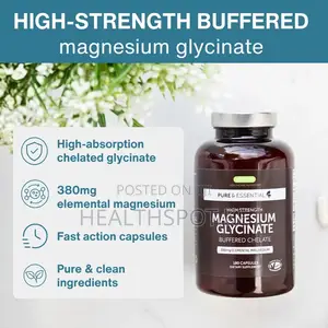 Igennus High Strength Magnesium Glycinate 380mg, 180 Caps