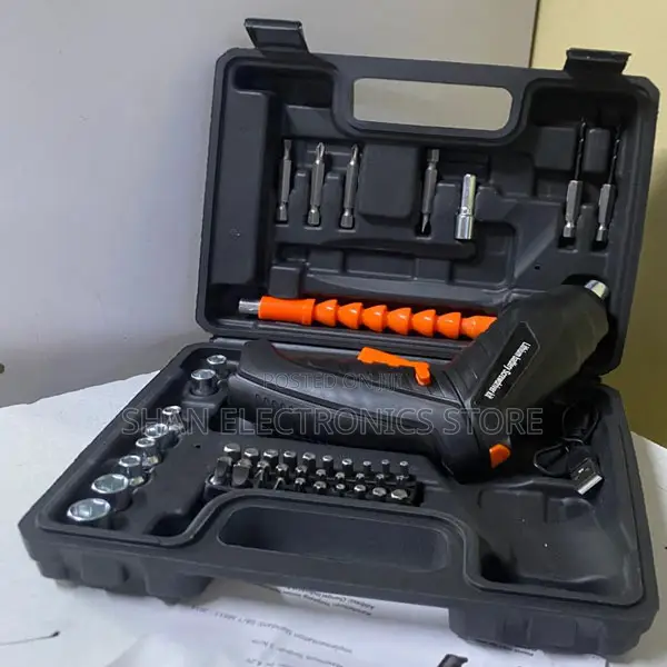 48-Piece Electric Screwdriver Set Rechargeable Cordless Drill - 1