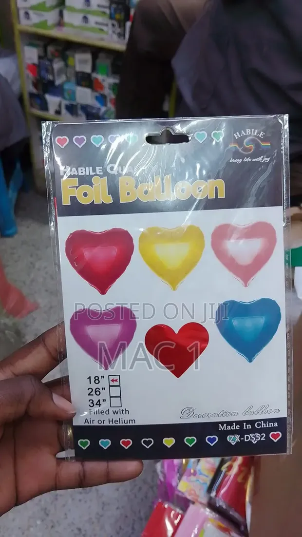 Heart Foil Balloons - 18 Inch - 1