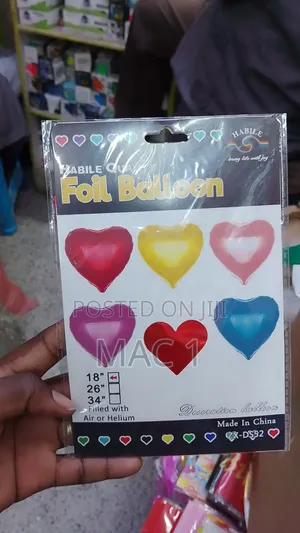 Heart Foil Balloons - 18 Inch