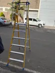 Titan Movable Safety Fiberglass Podium Ladder - 6 Steps - 3