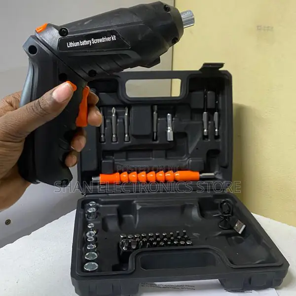 48pcs Screwdriver ya Umeme na Kesi, Cordless Drill Driver Set - 1