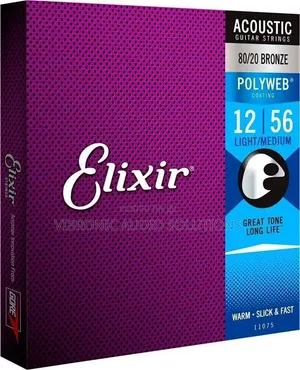Elixir Quality Acoustic Strings - NANOWEB Coating