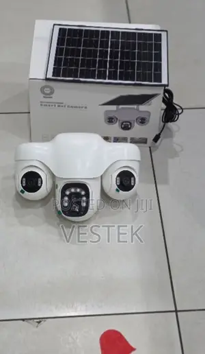 V380 Pro Wireless WiFi Solar Camera 3 Lens PTZ Outdoor