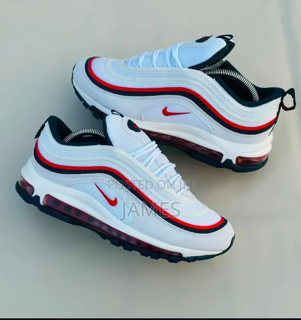 Nike Air Max 97 Sneakers - White/Beige/Black - Size 40-45 - 1