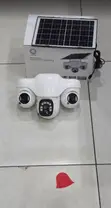 3-Lens Triple Screen Solar PTZ WiFi Security Camera V380 Pro - 2