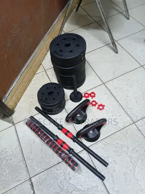Seti ya Dumbbell & Barbell Inayoweza Kurekebishwa ya 30KG
