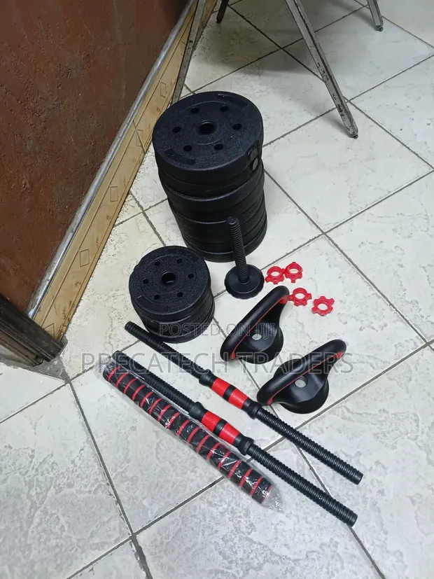 Set ya Dumbbell & Barbell Zinazoweza Kurekebishwa 30KG - 1