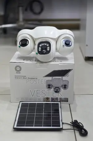 3-in-1 Triple Lens WiFi Security Camera 360 PTZ Solar CCTV