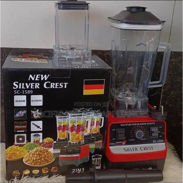 Silvercrest Germany Blender Nzito ya Kibiashara 2-in-1 - 1