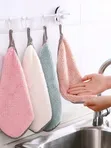 5pcs Coral Velvet Dish Cloth Towels - 2