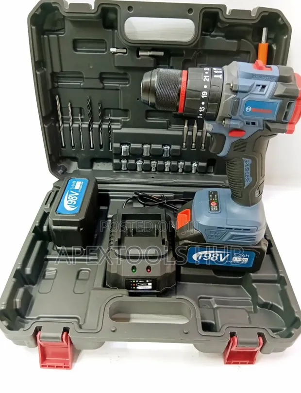 Bosch 198V Li-Ion Brushless Cordless Drill Kit - 1