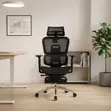Executive Orthopedic Office Chair with Footrest - 1