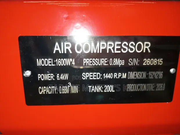 Compressor Mpya ya Hewa 200L 4-Stroke Super Silent - 1