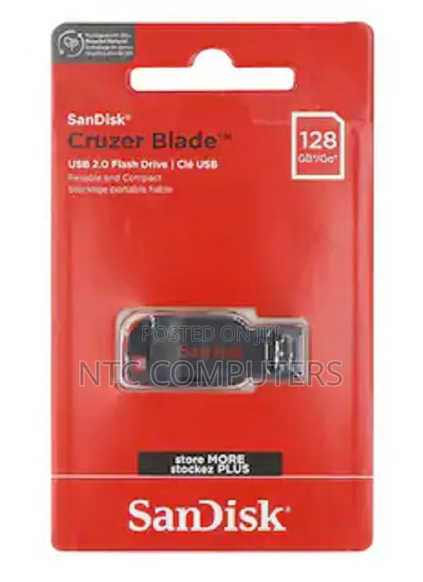 SanDisk Cruzer Blade 128GB USB 2.0 Flash Drive - 1
