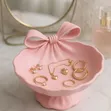 Kishikilia Vitozi/Mapambo chenye Rangi ya Pink Bow - 1