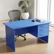1.4m Blue Clerical Office Desk - 1