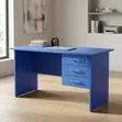 1.4m Blue Clerical Office Desk - 2