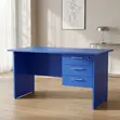 1.4m Blue Clerical Office Desk - 3