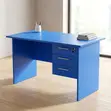 1.4m Blue Clerical Office Desk - 4