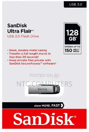 SanDisk Ultra Flair 128GB USB 3.0 Flash Drive