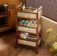3-Tier Bamboo Slim Organizer Trolley - 2