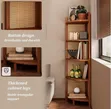 5-Tier Bamboo Corner Shelf - 2