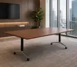 240cm Modern Foldable Wooden Conference Table - 2