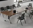240cm Modern Foldable Wooden Conference Table - 3