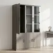 3-Door Wooden Office Cabinet - 3