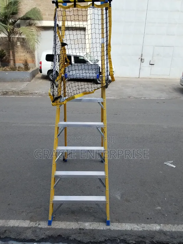 Titan 6-Step Fiberglass Electrician Podium Ladder - 1