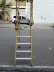 Titan 6-Step Fiberglass Electrician Podium Ladder - 1