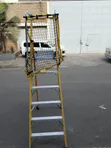 Titan 6-Step Fiberglass Electrician Podium Ladder - 2
