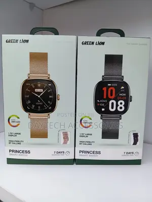 Green Lion Princess Smartwatch - Dhahabu na Nyeusi