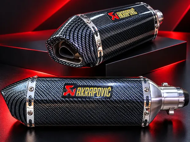 Muffler ya Pikipiki ya Carbon Fiber yenye DB Killer - 1