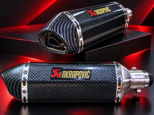 Muffler ya Pikipiki ya Carbon Fiber yenye DB Killer
