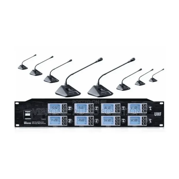 BNK BK-6666 4-Channel Wireless Gooseneck Conference Microphone - 1