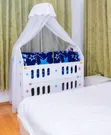 Newborn Baby Cot/Bed - Blue - 1