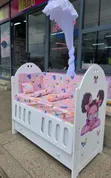 Newborn Baby Cot/Bed - Blue - 2