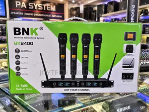 BNK BK8400 UHF 4-Channel Wireless Microphone System