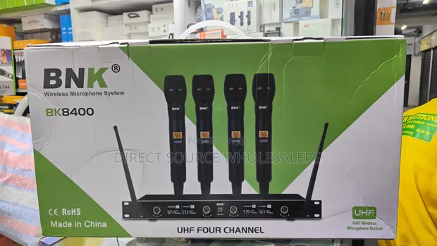 BNK BK-8400 Professional 4-in-1 UHF Wireless Microphone System - 1