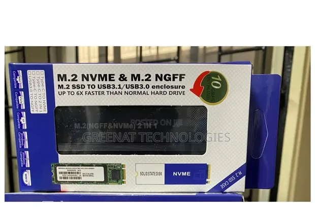 NVMe/NGFF M.2 SSD Enclosure USB 3.1 10Gbps - 1