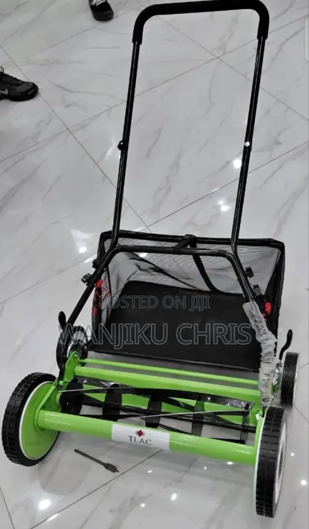 Heavy Duty Manual Push Lawn Mower Machine - 1