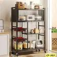 5-Layer Movable Kitchen Rack Trolley - 2