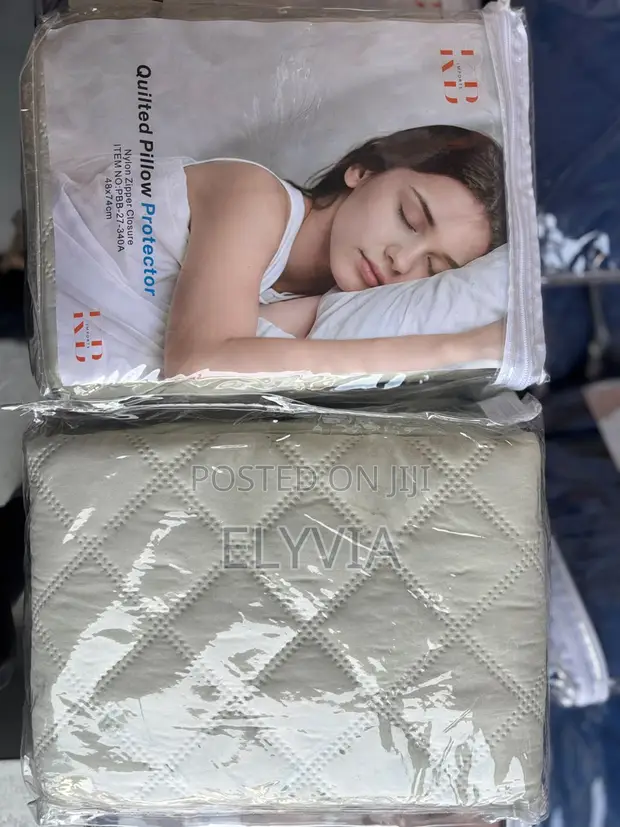 L&D Imports Quilted Pillow Protectors - 1