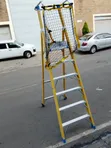 Titan Heavy-Duty Fiberglass Platform Ladder - 1