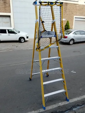 Titan Heavy-Duty Fiberglass Platform Ladder