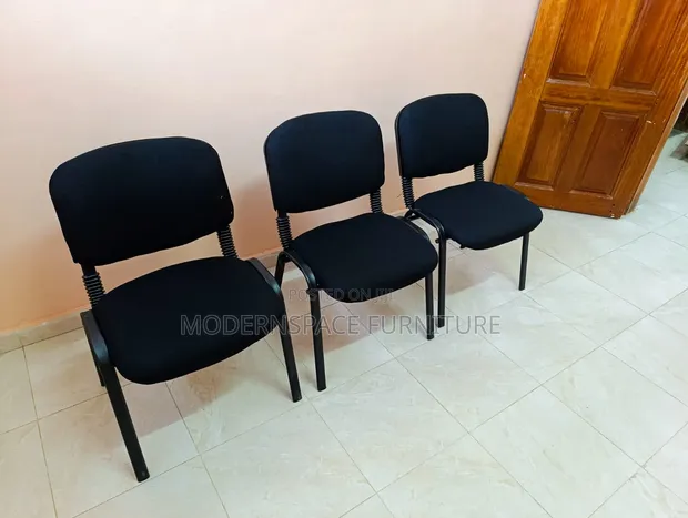 Modernspace Office Visitor Reception Chairs - Black - 1